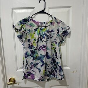 Liz Claiborne Multicolor Floral Blouse